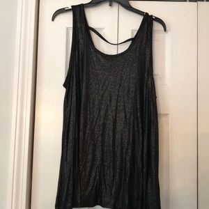 Juicy Couture Shimmery Black tank top Medium NEW